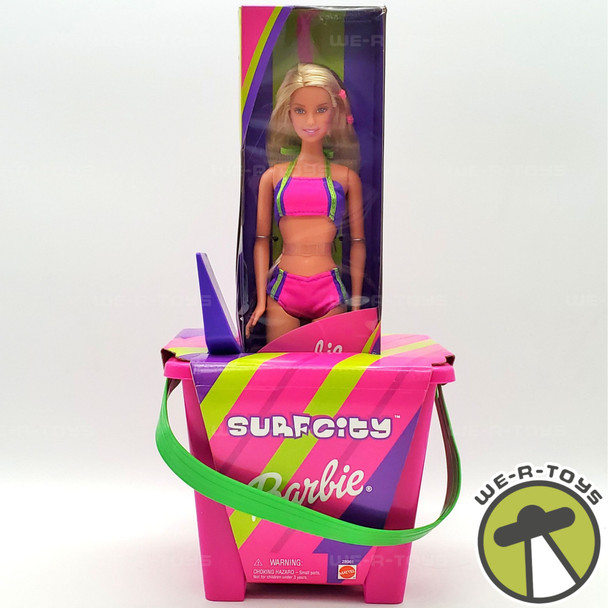 Barbie Surf City Doll and Beach Play Set 2000 Mattel 28961 NEW