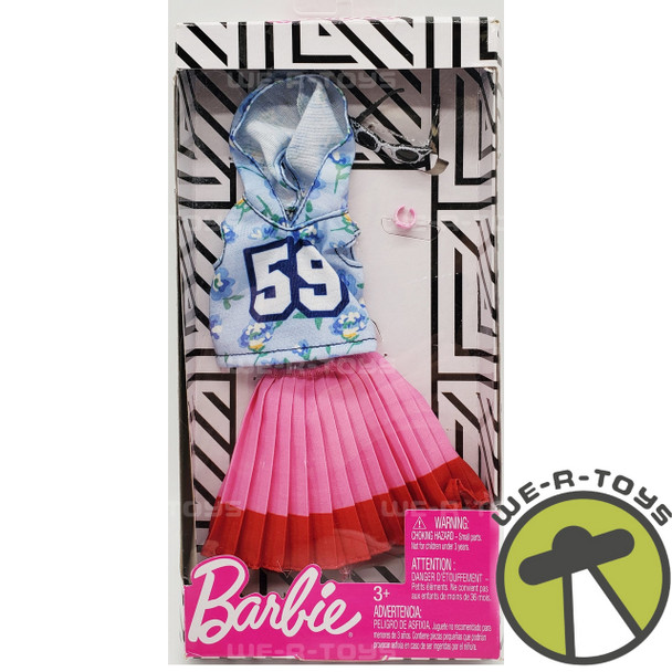 Barbie Fashion Sleeveles Jersey with Pleated Skirt 2018 Mattel FXJ10 NRFB