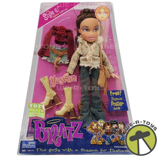 Bratz Yasmin Style It! Fashion Collection Doll with Poster 2003 MGA #258292 NRFB