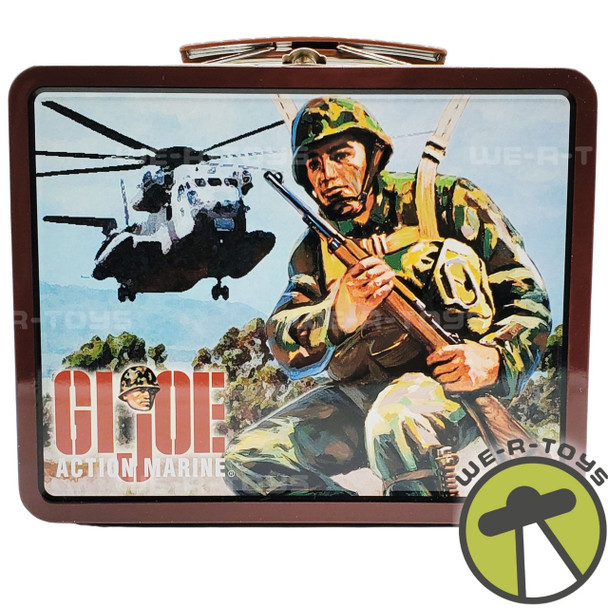 G.I. Joe Action Marine Helicopter Tin Lunchbox 2000 Hasbro NEW