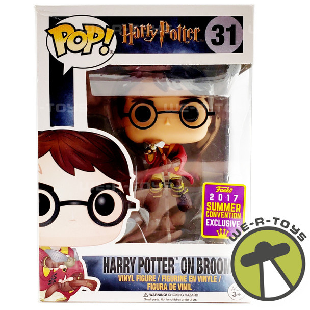 Harry Potter Funko Pop! Harry Potter 31 Harry Potter on Broom Vinyl Figure Con Exclusive