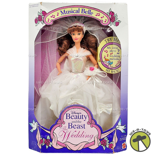 Disney Beauty and the Beast The Wedding Musical Belle Doll 1993 Mattel 10909