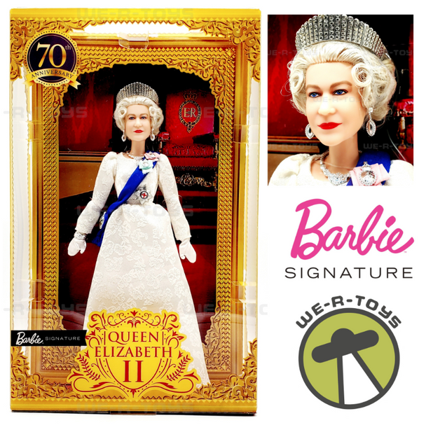 Barbie Signature Queen Elizabeth II Platinum Jubilee Doll 2021 Mattel HCB96
