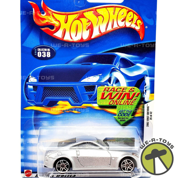 Hot Wheels Silver Nissan Z 2002 First Editions Die-Cast Vehicle Mattel NRFP