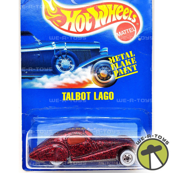 Hot Wheels Talbot Lago Vehicle With Red Metal Flake Paint Job Mattel 1991 NRFP