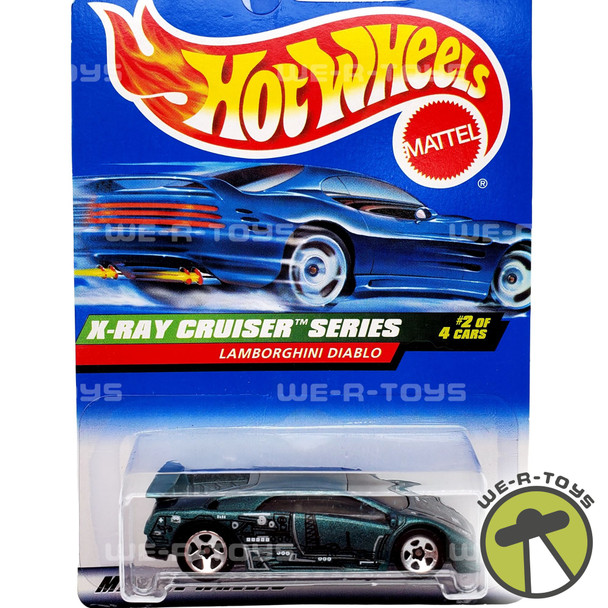 Hot Wheels Lamborghini Diablo X-Ray Cruiser Series Green Mattel 1998 NRFP