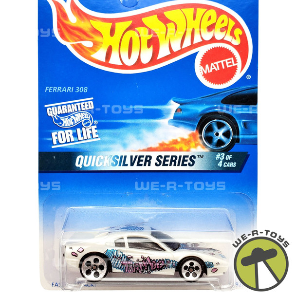 Hot Wheels Ferrari 308 White Blue Purple Tornado Quicksilver Series Mattel NRFP