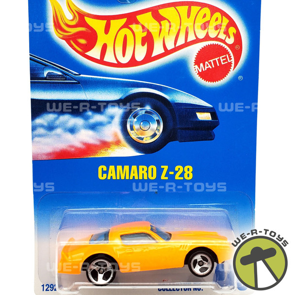 Hot Wheels Chevrolet Camaro Z-28 Neon Orange Die cast Vehicle Mattel 1991 NRFP