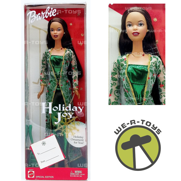 Holiday Joy Barbie African American Special Edition 2003 Mattel #56287 NRFB