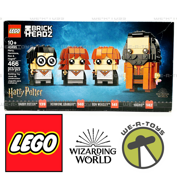 LEGO Brick Headz 40495 Harry Potter Hermione, Ron & Hagrid 466 Piece Set
