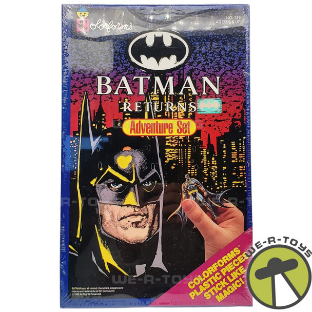 DC Batman Returns 1992 Colorforms Vinyl Re-Stickable Adventure Set #749 NRFB