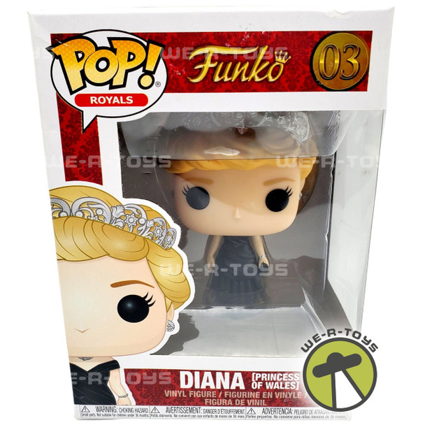 Princess Diana Funko Pop Royals Diana (Princess of Wales) Black Dress Vinyl Figure NRFB