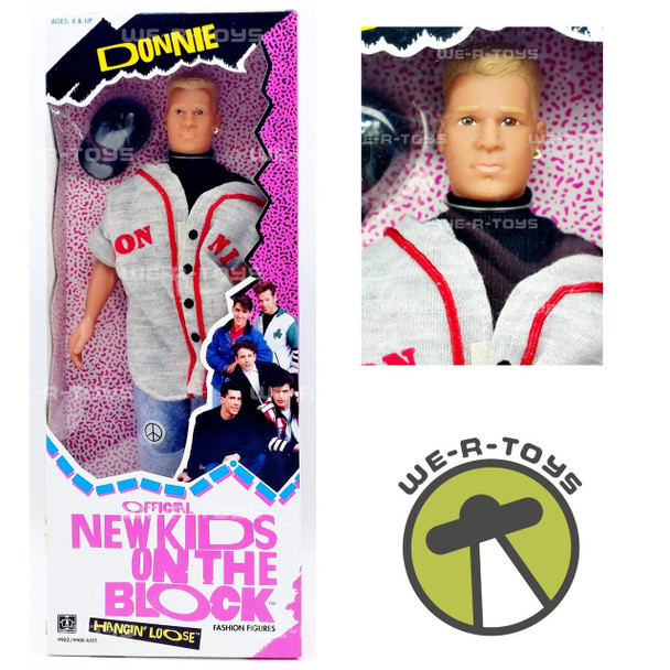 New Kids on the Block Official New Kids On The Block Hangin' Loose Donnie 12.25" Doll 1990 Hasbro NRFB