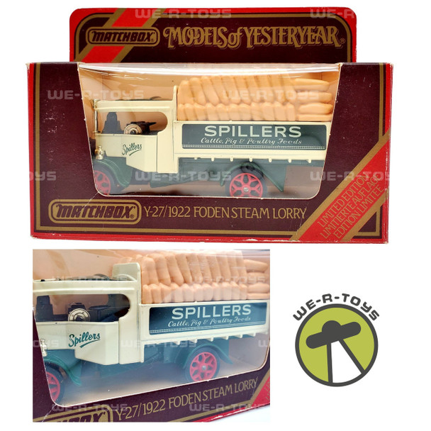 Matchbox Models of Yesteryear 1922 Foden Steam Lorry Spillers Foods Matchbox 1986 NRFP