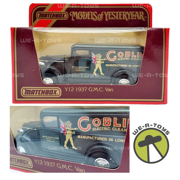 Matchbox Models of Yesteryear 1937 GMC Van Goblin Electric Cleaners Matchbox 1987 NRFP