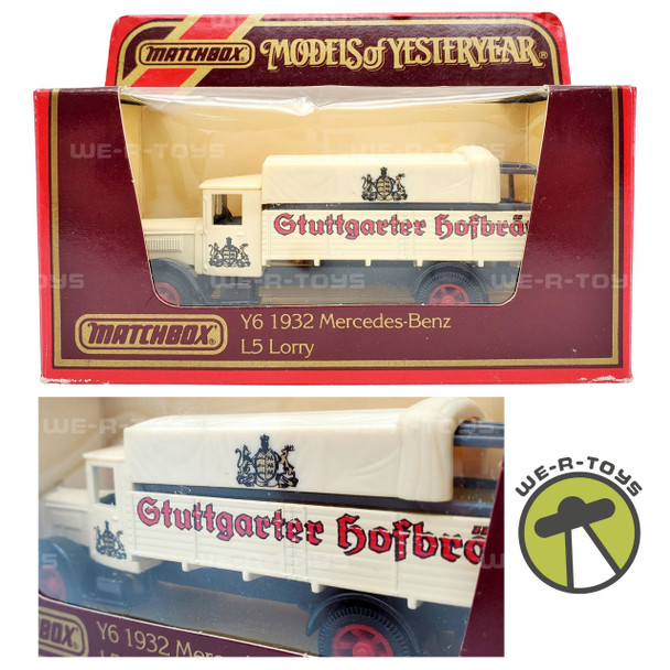 Matchbox Models of Yesteryear 1932 Mercedes-Benz L5 Lorry Khaki Matchbox 1987 NRFP