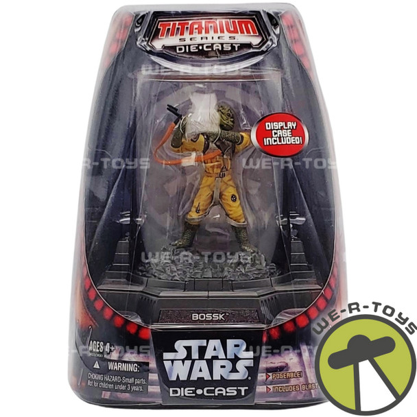 Star Wars Titanium Series Die Cast Bossk Poseable Figure 2006 Hasbro 13406 NRFP