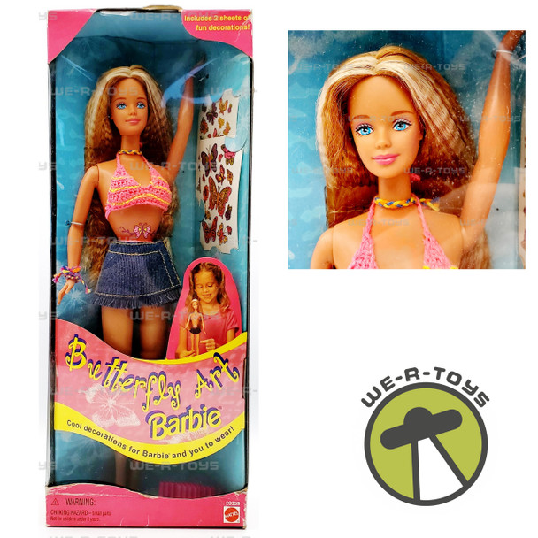 Barbie Butterfly Art Doll w/ Fun Decorations 1998 Mattel 20359