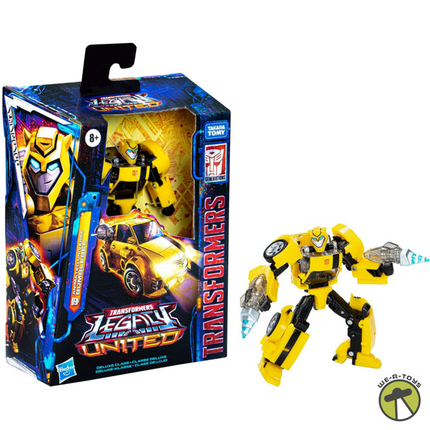 Transformers Legacy United Deluxe Class Animated Universe Bumblebee, 5.5" Figure