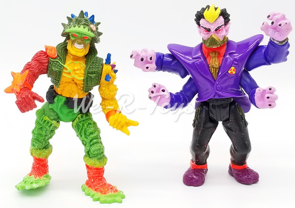 Toxic Crusaders Lot of 2 Dr. Killemoff & Major Disaster Action Figures USED