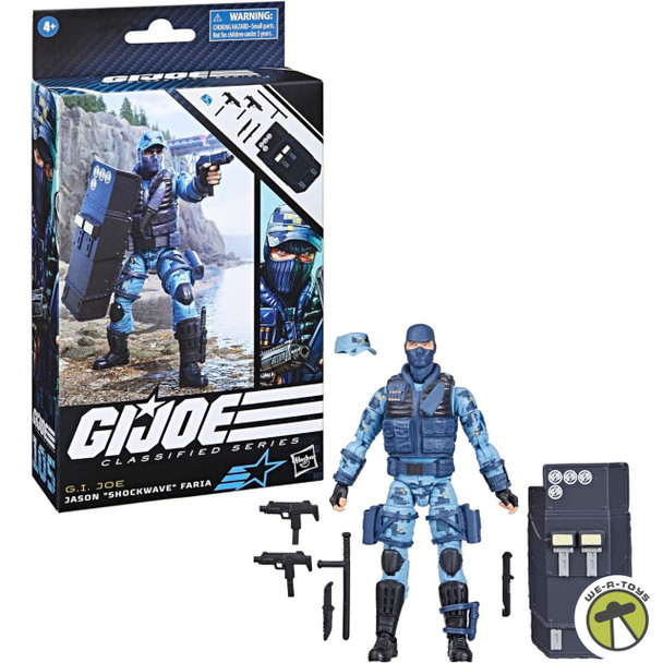G.I. Joe Classified Series Jason Shockwave Faria, Collectible Action Figure 6"