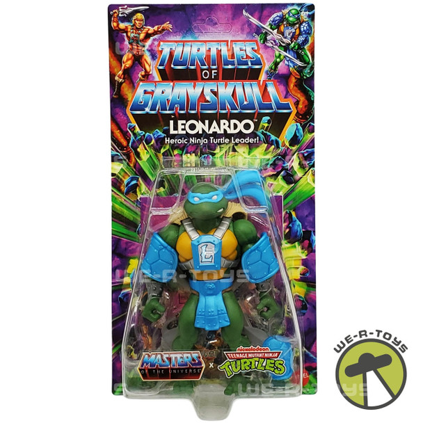 Masters of the Universe MOTU Origins Turtles of Grayskull Wave 1 Leonardo Action Figure Mattel 2023
