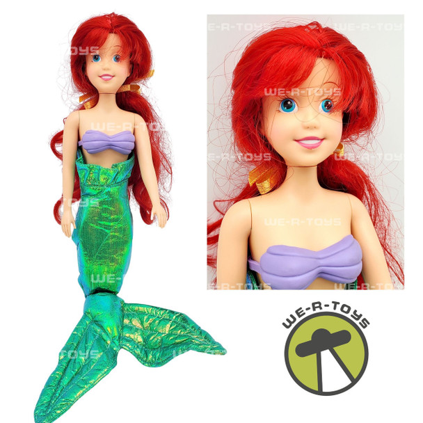 Disney Talking Ariel The Little Mermaid Vintage 90's Pull-String 18in Doll Tyco USED