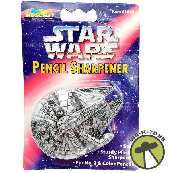Star Wars Millennium Falcon Pencil Sharpener Rose Art Item #1658 1997 NRFP