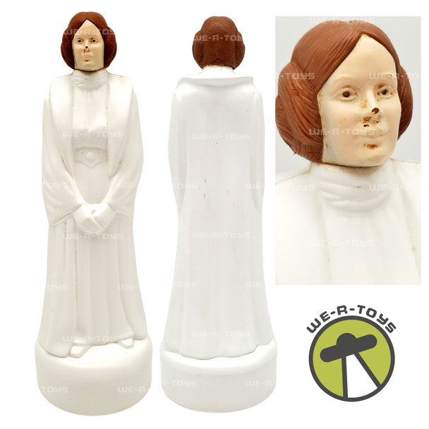 Princess Leia White Plastic Bubble Bath Bottle EMPTY Omni Cosmetics 1981 USED