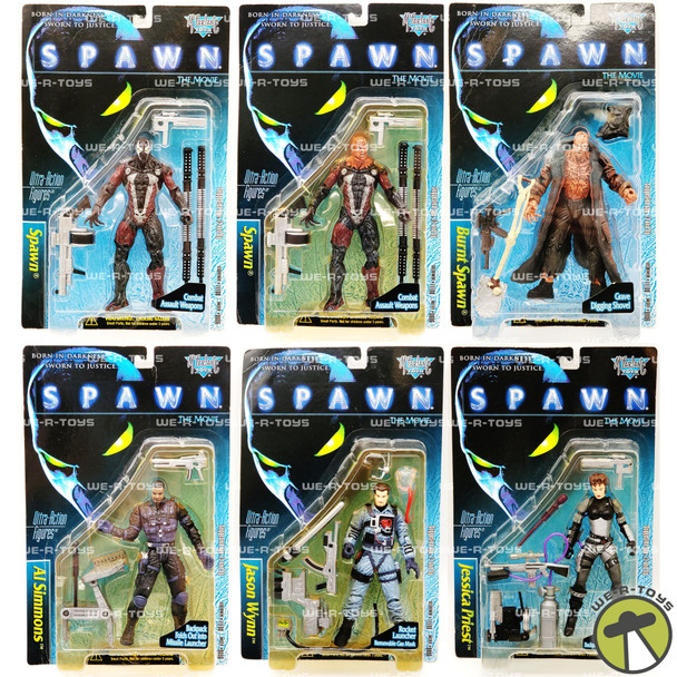 SPAWN the Movie Lot of 6 Action Figures Al Simmons, Jessica Priest and More NEW