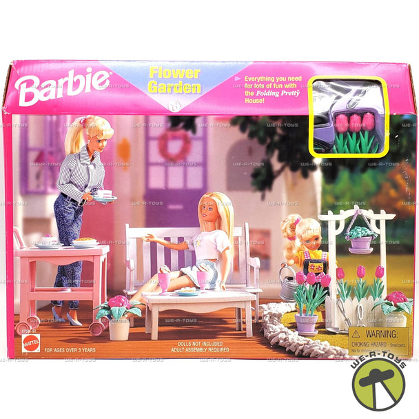 Barbie Flower Garden Playset for Folding Pretty House 1997 Mattel 67531