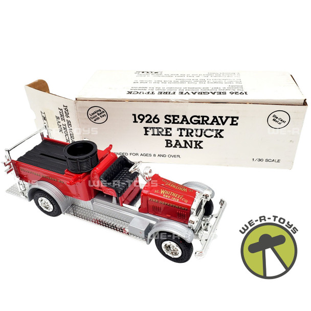 Ertl 1926 Seagrave Fire Truck Bank 1:30 Scale JC Whitney Logo ERTL 1991 NEW
