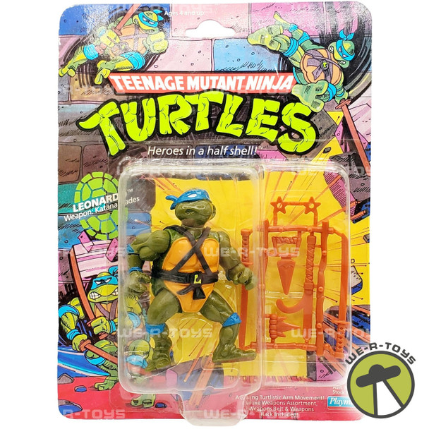 Teenage Mutant Ninja Turtles Leonardo 5" Figure 1988 Playmates 5001 NRFP