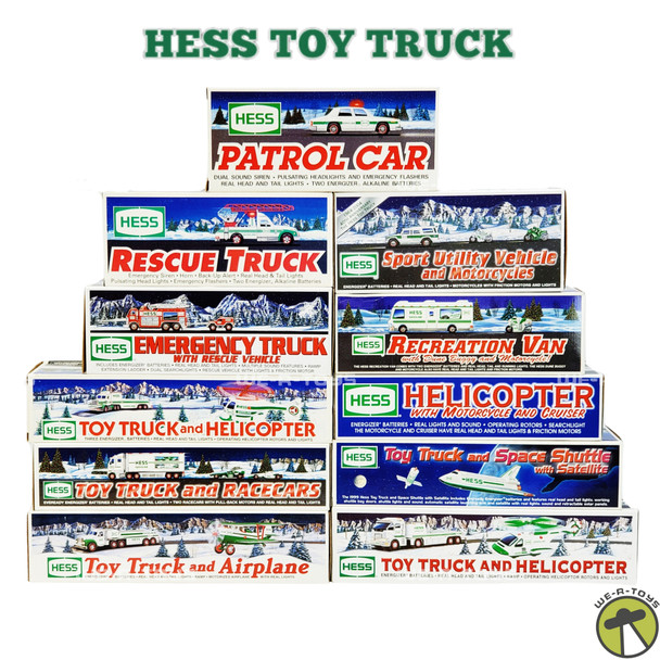 Hess Toy Trucks Lot of 11 Various Years 1993-1995, 1998, 1999, 2001-2006