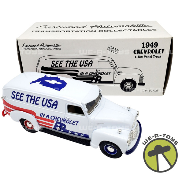 1949 Chevrolet 1-Ton Panel Truck See the USA in a Chevrolet 1:34 Scale NEW
