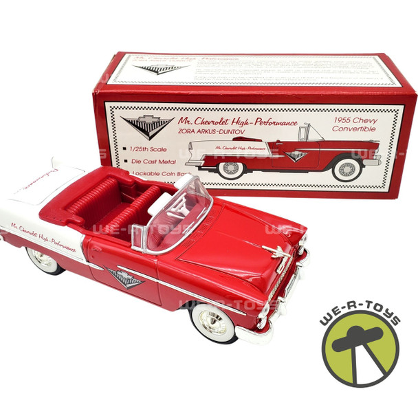 Eastwood Automobilia 1955 Chevy Convertible Red Mr. Chevrolet High-Performance Zora Arkus-Duntov Bank