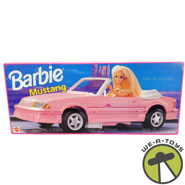 Barbie Pink Convertible Mustang 1993 ArcoToys Mattel #9337 NEW