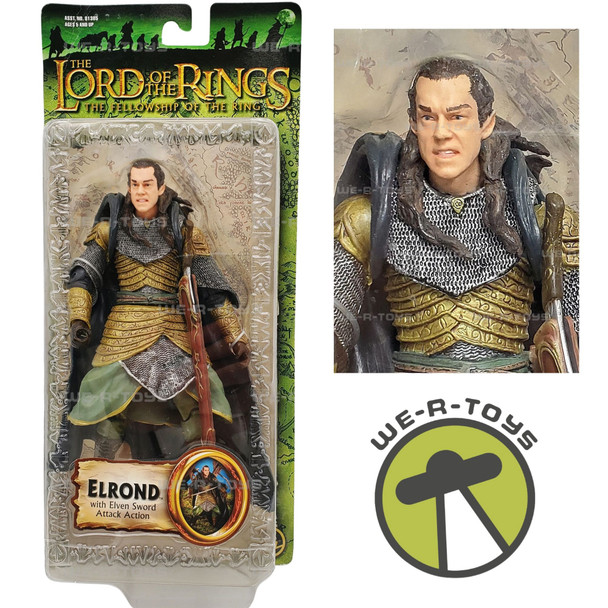 Lord of the Rings Elrond with Elven Sword Action Figure 2003 Toy Biz 81391 NRFP