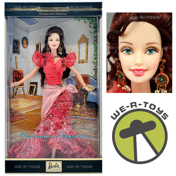 Bohemian Glamorous Barbie Doll The Society Style Collection Mattel 2003 NRFB
