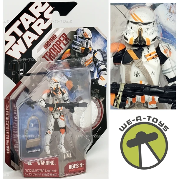 Star Wars Saga Legends Airborne Trooper Action Figure with Coin Hasbro 87239