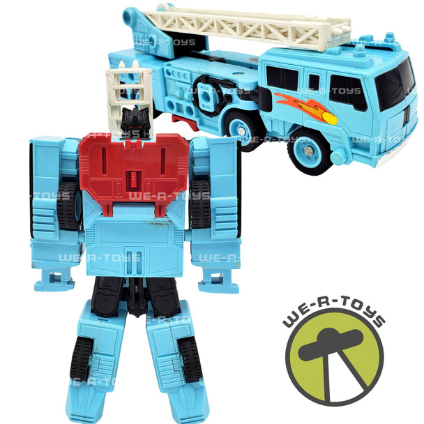 1986 G1 Transformers Hot Spot Blue Fire Truck Transforming Robot Toy Hasbro USED