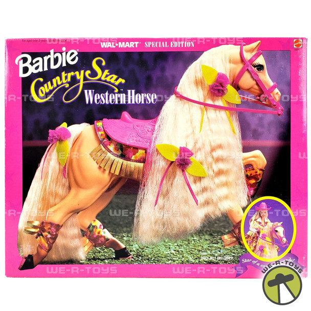 Barbie Country Star Western Horse Walmart SPecial Edition 1994 Mattel 12271 NRFB
