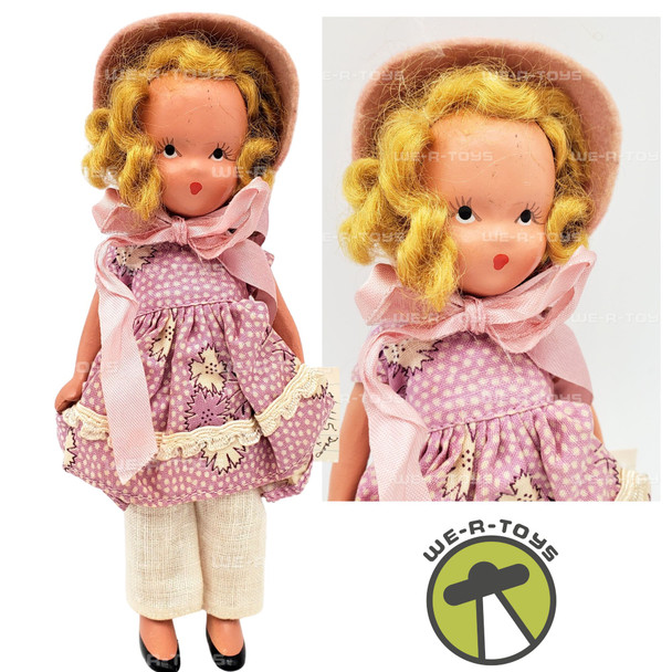 Nancy Ann Storybook Series #115 Lucy Locket 5in Vintage Bisque Doll 1940s
