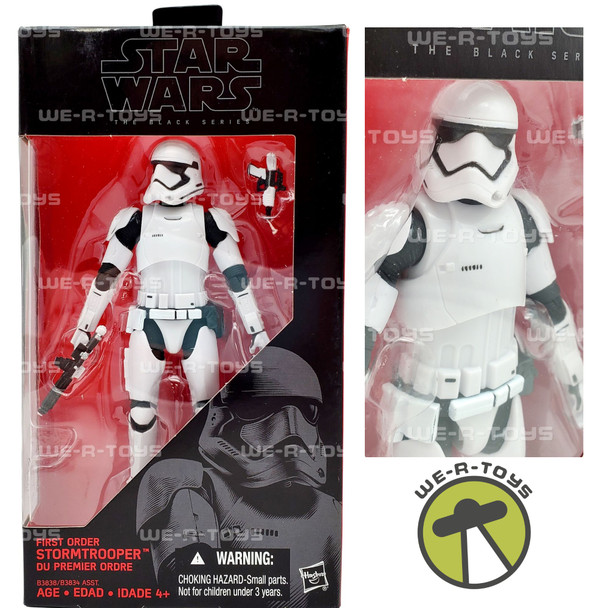 Star Wars The Black Series #04 First Order Stormtrooper Figure 2015 Hasbro NRFP