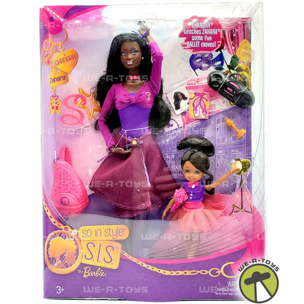 So In Style S.I.S. By Barbie Chandra and Zahara Fun Ballet 2009 Mattel T1444 NRFB