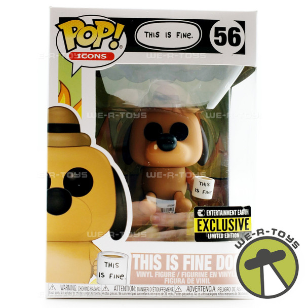 This Is Fine Funko Pop! Icons This is Fine Dog Entertainment Earth Exclusive Vinyl Figure