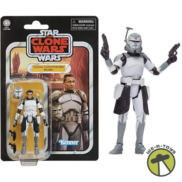 Star Wars The Vintage Collection Clone Wars Clone Commander Wolffe Figure