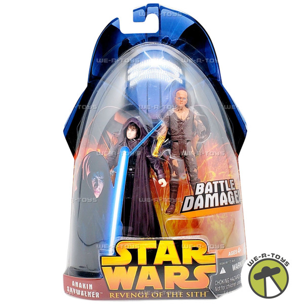 Star Wars Revenge of the Sith Anakin Skywalker Battle Damage Action Figure 2005