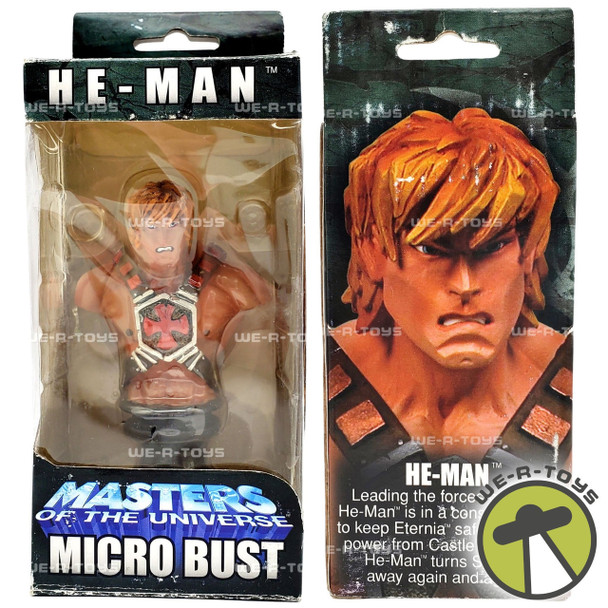 Masters of the Universe He-Man Cold Cast Hand Painted Micro Bust Mattel NRFP