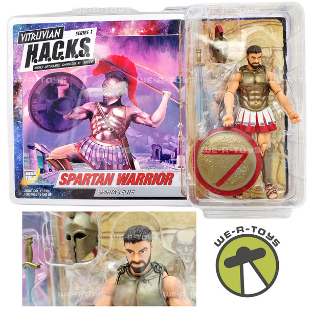Vitruvian HACKS Series 1 Spartan Warrior Sparta's Elite Action Figure NRFP